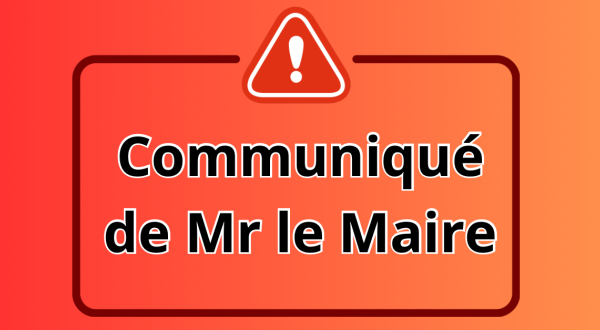 Visuel Communiqué de Mr le Maire