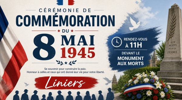 Visuel Cérémonie de commémoration du 8 Mai 1945