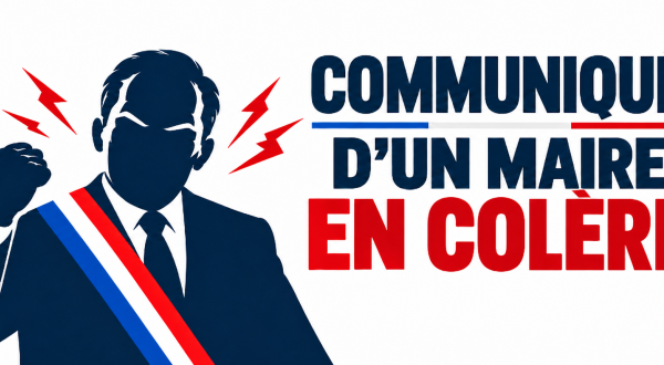 Visuel Communiqué : humeur d’un maire en colere