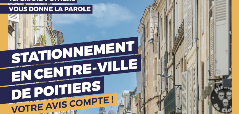 Visuel Questionnaire « Stationnement » par Grand Poitiers