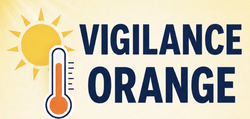 Visuel CANICULE : vigilance orange