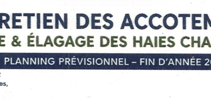 Visuel Info : Entretien des accotements 2026