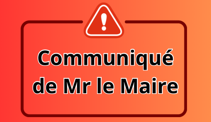 Visuel Communiqué de Mr le Maire