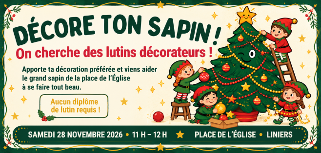 Visuel Décore ton sapin !